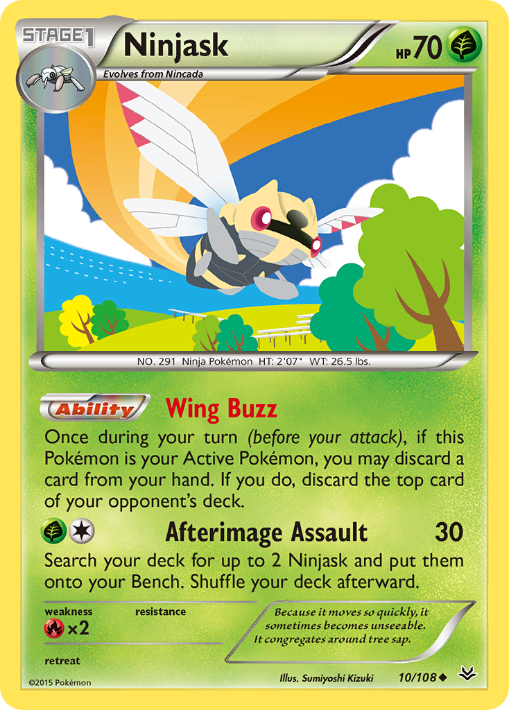 Ninjask (10/108) [XY: Roaring Skies] | Exor Games Bridgewater