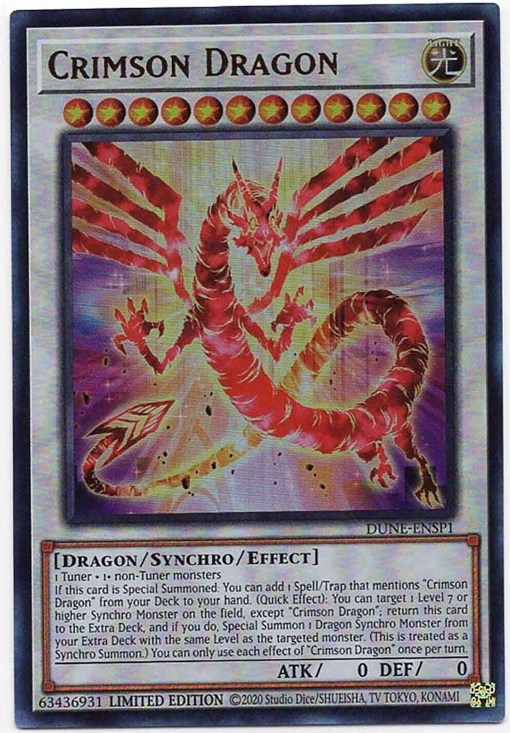 Crimson Dragon [DUNE-ENSP1] Ultra Rare | Exor Games Bridgewater