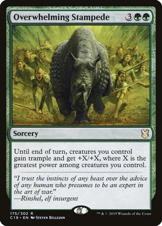 Overwhelming Stampede [Commander 2019] | Exor Games Bridgewater