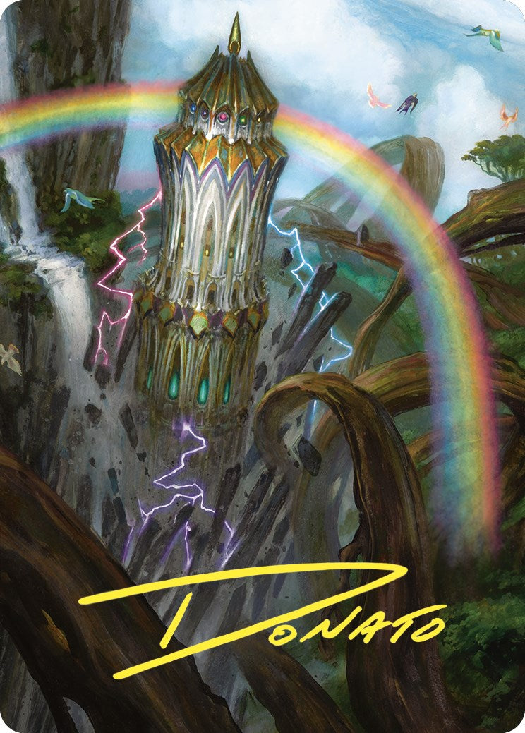 Command Tower Art Card (Gold-Stamped Signature) [Commander Masters Art Series] | Exor Games Bridgewater