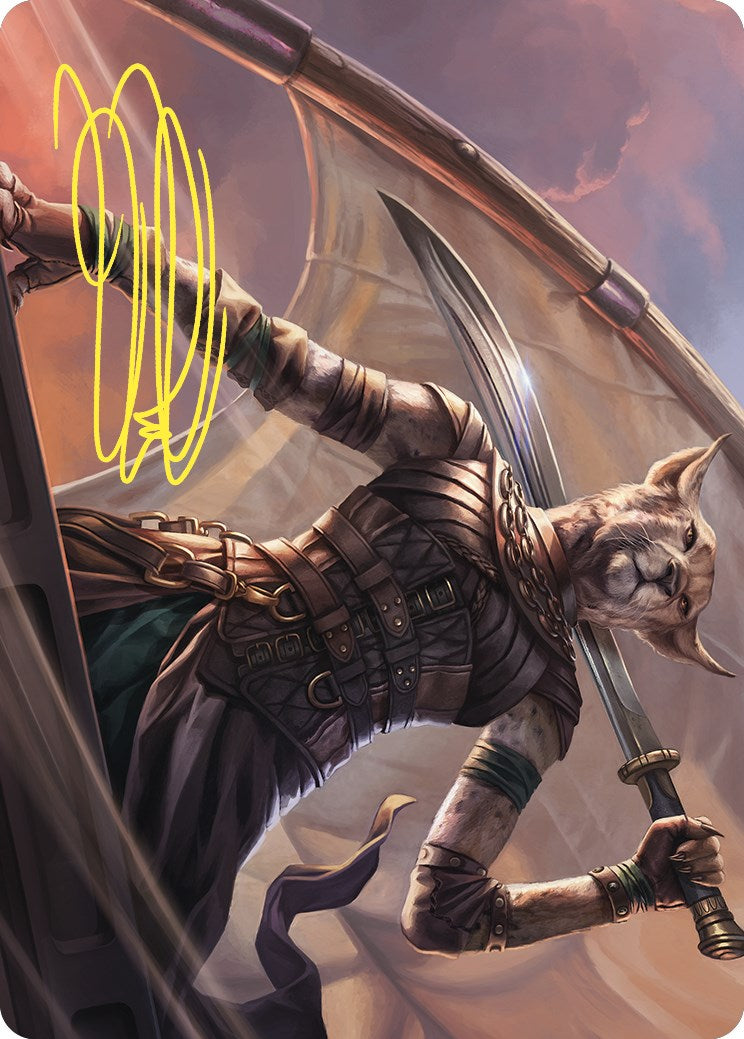 Mirri, Weatherlight Duelist Art Card (Gold-Stamped Signature) [Commander Masters Art Series] | Exor Games Bridgewater
