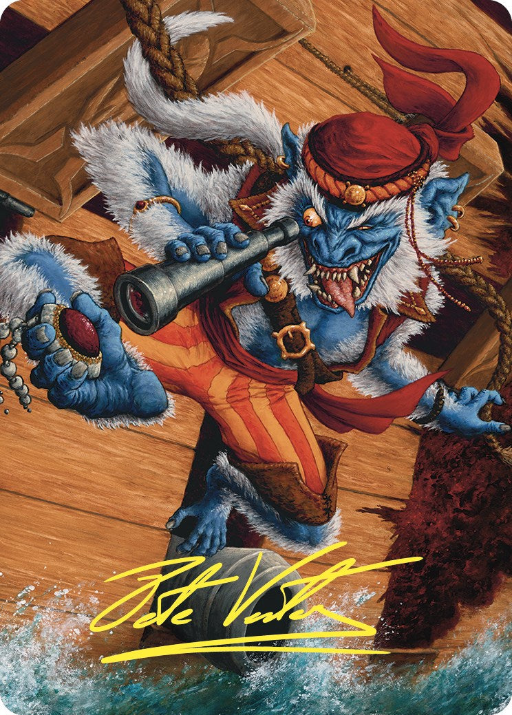 Treasure Nabber Art Card (Gold-Stamped Signature) [Commander Masters Art Series] | Exor Games Bridgewater