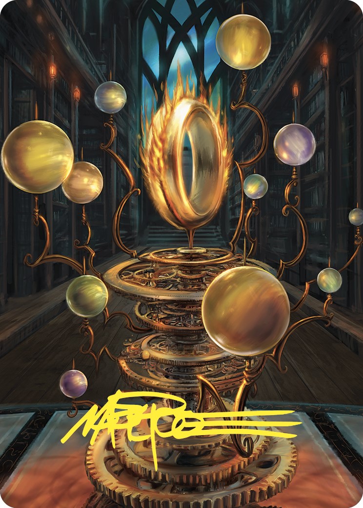 Sol Ring Art Card (Gold-Stamped Signature) [Commander Masters Art Series] | Exor Games Bridgewater