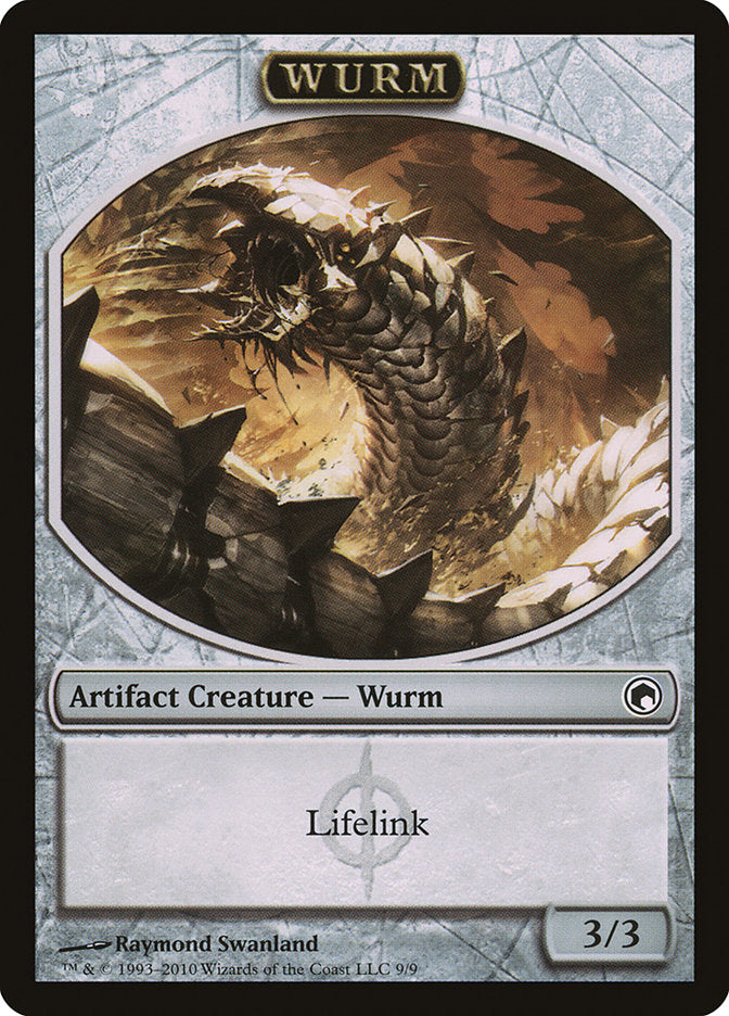 Wurm (Lifelink) [Scars of Mirrodin Tokens] | Exor Games Bridgewater