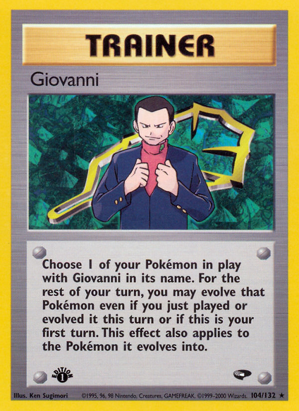 Giovanni (104/132) [Gym Challenge 1st Edition] | Exor Games Bridgewater