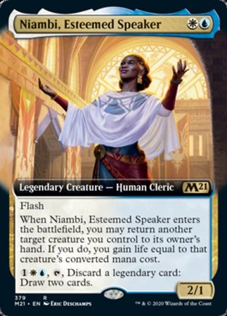 Niambi, Esteemed Speaker (Extended Art) [Core Set 2021] | Exor Games Bridgewater