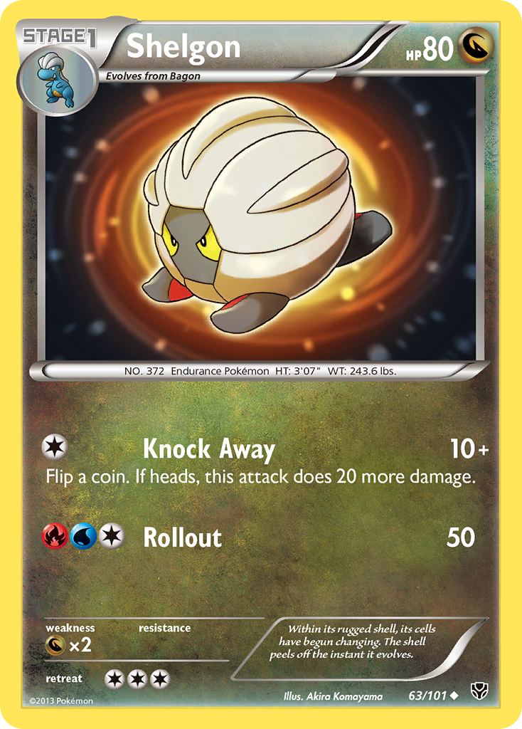 Shelgon (63/101) [Black & White: Plasma Blast] | Exor Games Bridgewater