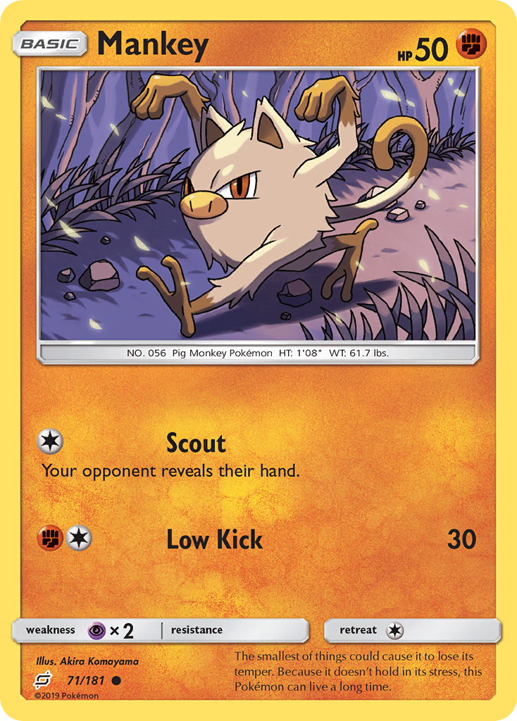 Mankey (71/181) [Sun & Moon: Team Up] | Exor Games Bridgewater