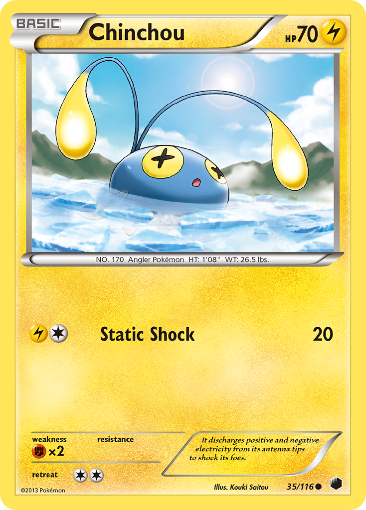 Chinchou (35/116) [Black & White: Plasma Freeze] | Exor Games Bridgewater