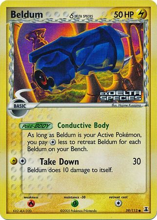 Beldum (59/113) (Delta Species) (Stamped) [EX: Delta Species] | Exor Games Bridgewater