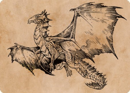 Ancient Bronze Dragon Art Card (58) [Commander Legends: Battle for Baldur's Gate Art Series] | Exor Games Bridgewater