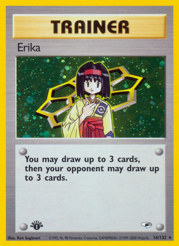 Erika (16/132) [Gym Heroes 1st Edition] | Exor Games Bridgewater