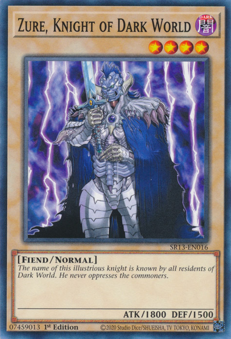 Zure, Knight of Dark World [SR13-EN016] Common | Exor Games Bridgewater