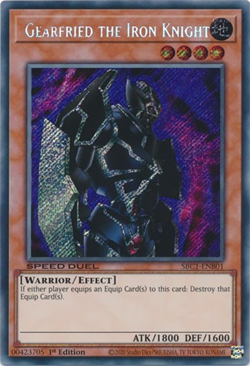 Gearfried the Iron Knight [SBC1-ENB01] Secret Rare | Exor Games Bridgewater