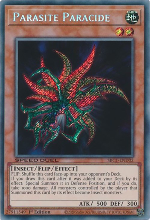 Parasite Paracide [SBC1-END02] Secret Rare | Exor Games Bridgewater