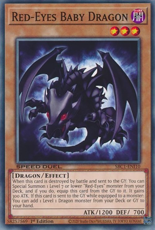 Red-Eyes Baby Dragon [SBC1-ENI10] Common | Exor Games Bridgewater