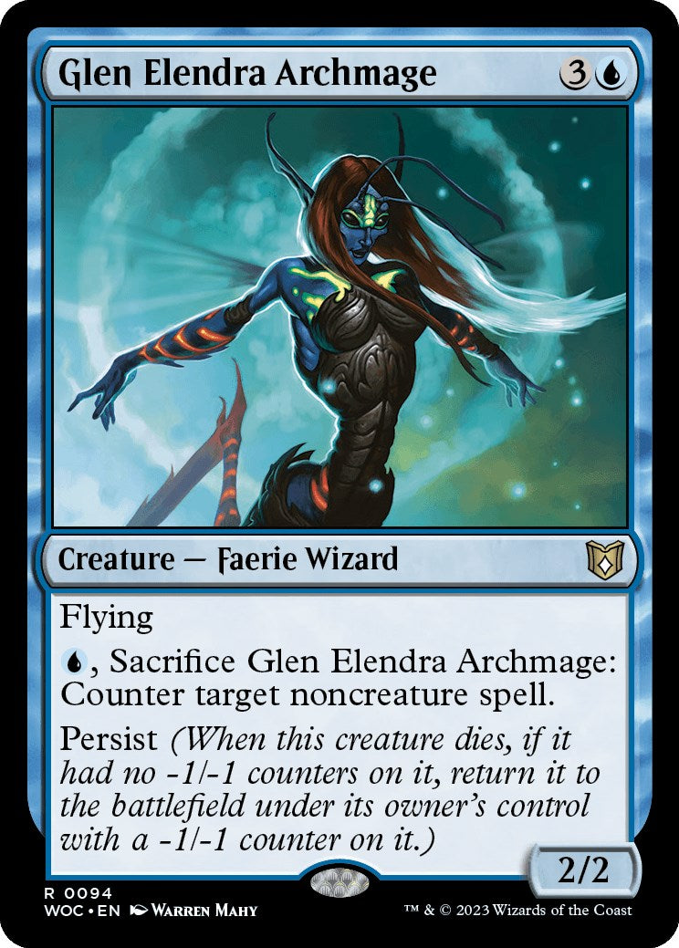 Glen Elendra Archmage [Wilds of Eldraine Commander] | Exor Games Bridgewater