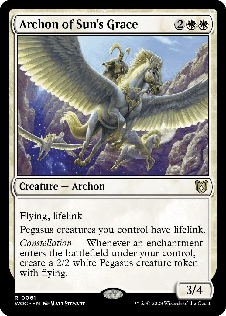 Archon of Sun's Grace [Wilds of Eldraine Commander] | Exor Games Bridgewater