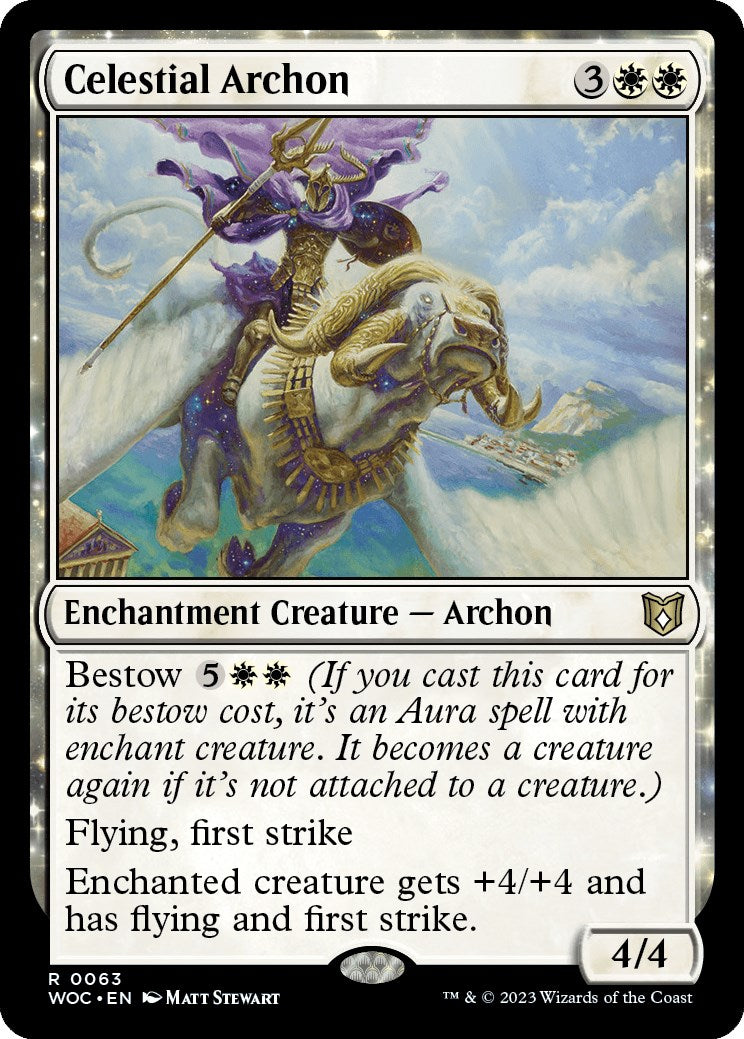 Celestial Archon [Wilds of Eldraine Commander] | Exor Games Bridgewater