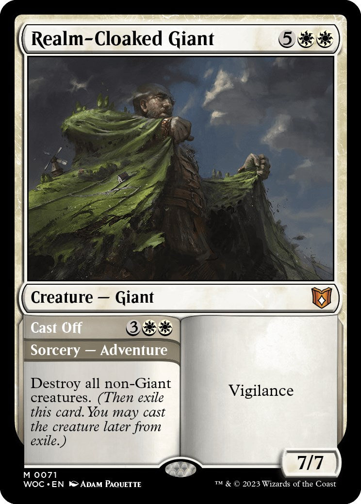 Realm-Cloaked Giant // Cast Off [Wilds of Eldraine Commander] | Exor Games Bridgewater