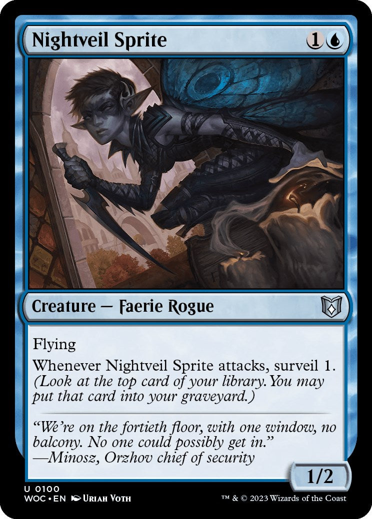 Nightveil Sprite [Wilds of Eldraine Commander] | Exor Games Bridgewater