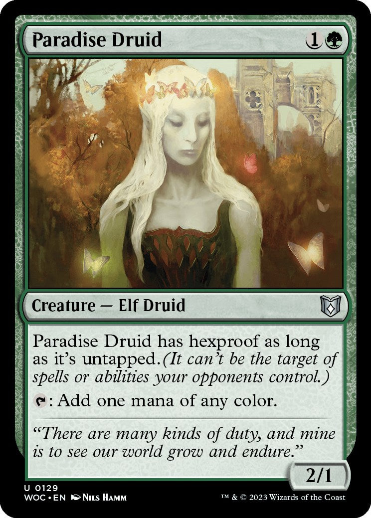 Paradise Druid [Wilds of Eldraine Commander] | Exor Games Bridgewater