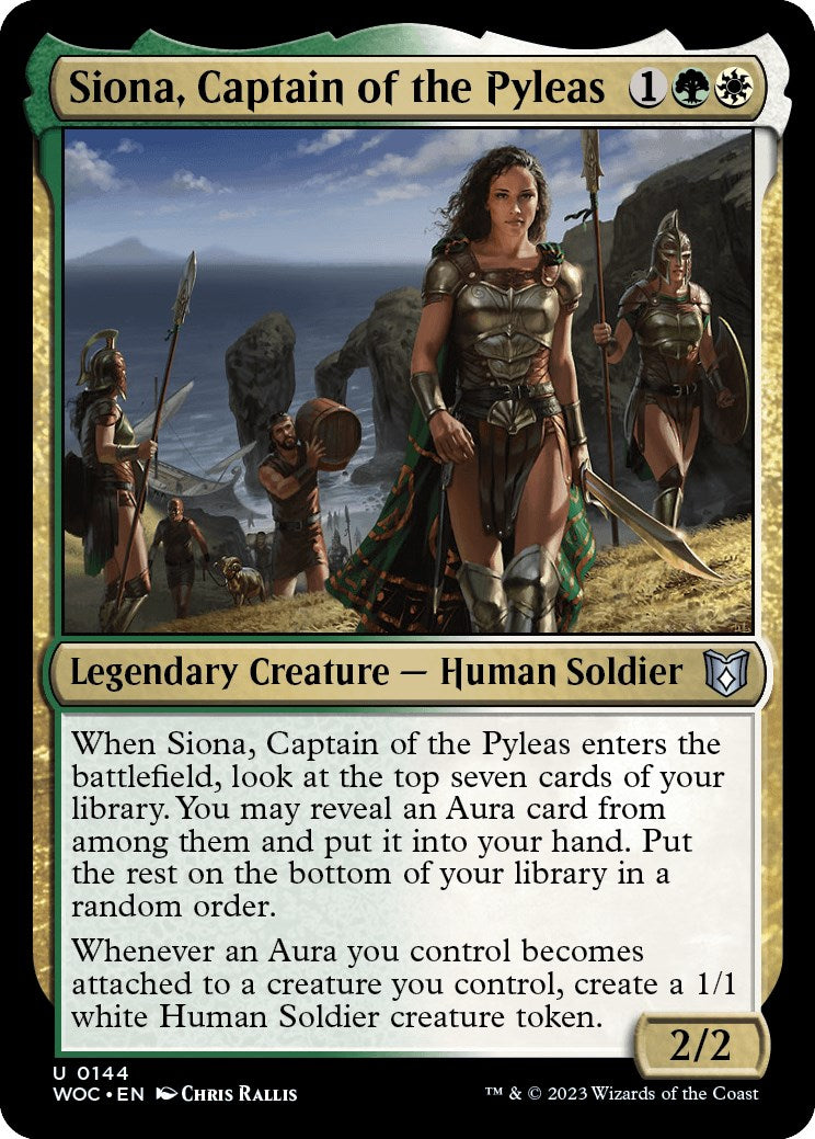 Siona, Captain of the Pyleas [Wilds of Eldraine Commander] | Exor Games Bridgewater