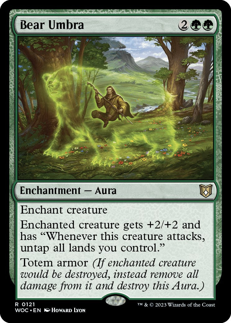 Bear Umbra [Wilds of Eldraine Commander] | Exor Games Bridgewater