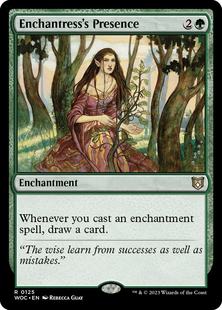 Enchantress's Presence [Wilds of Eldraine Commander] | Exor Games Bridgewater