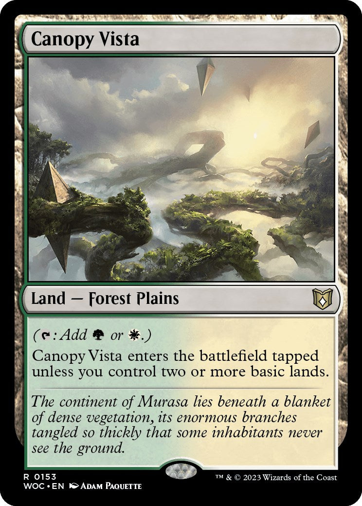 Canopy Vista [Wilds of Eldraine Commander] | Exor Games Bridgewater