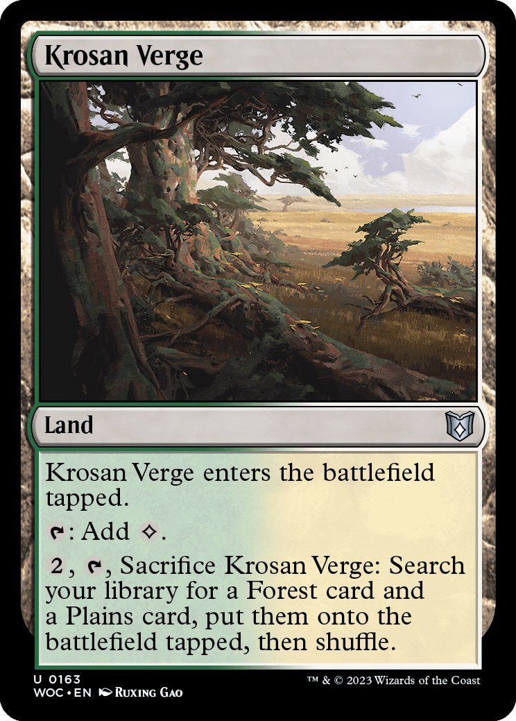 Krosan Verge [Wilds of Eldraine Commander] | Exor Games Bridgewater