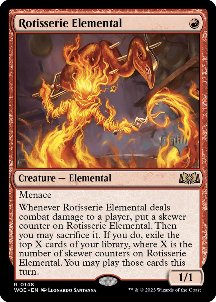 Rotisserie Elemental (Promo Pack) [Wilds of Eldraine Promos] | Exor Games Bridgewater