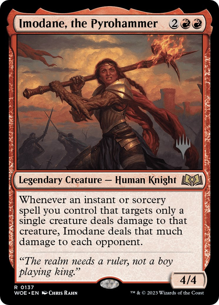 Imodane, the Pyrohammer (Promo Pack) [Wilds of Eldraine Promos] | Exor Games Bridgewater