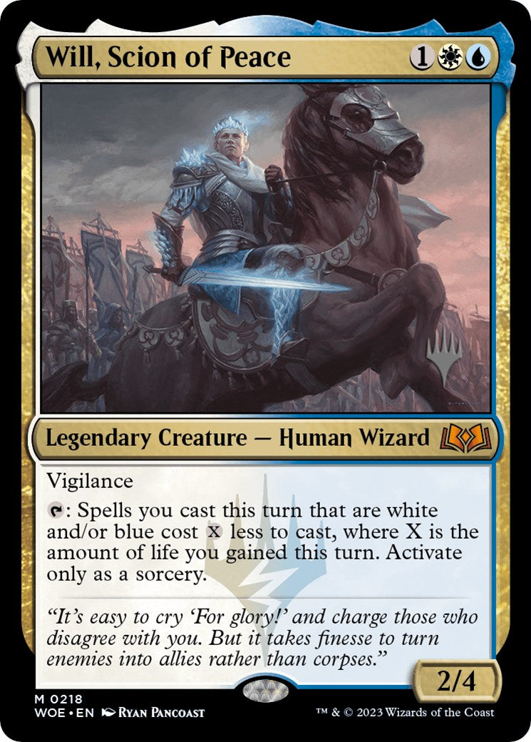 Will, Scion of Peace (Promo Pack) [Wilds of Eldraine Promos] | Exor Games Bridgewater