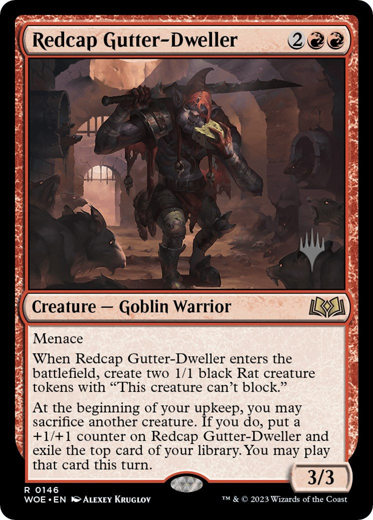 Redcap Gutter-Dweller (Promo Pack) [Wilds of Eldraine Promos] | Exor Games Bridgewater