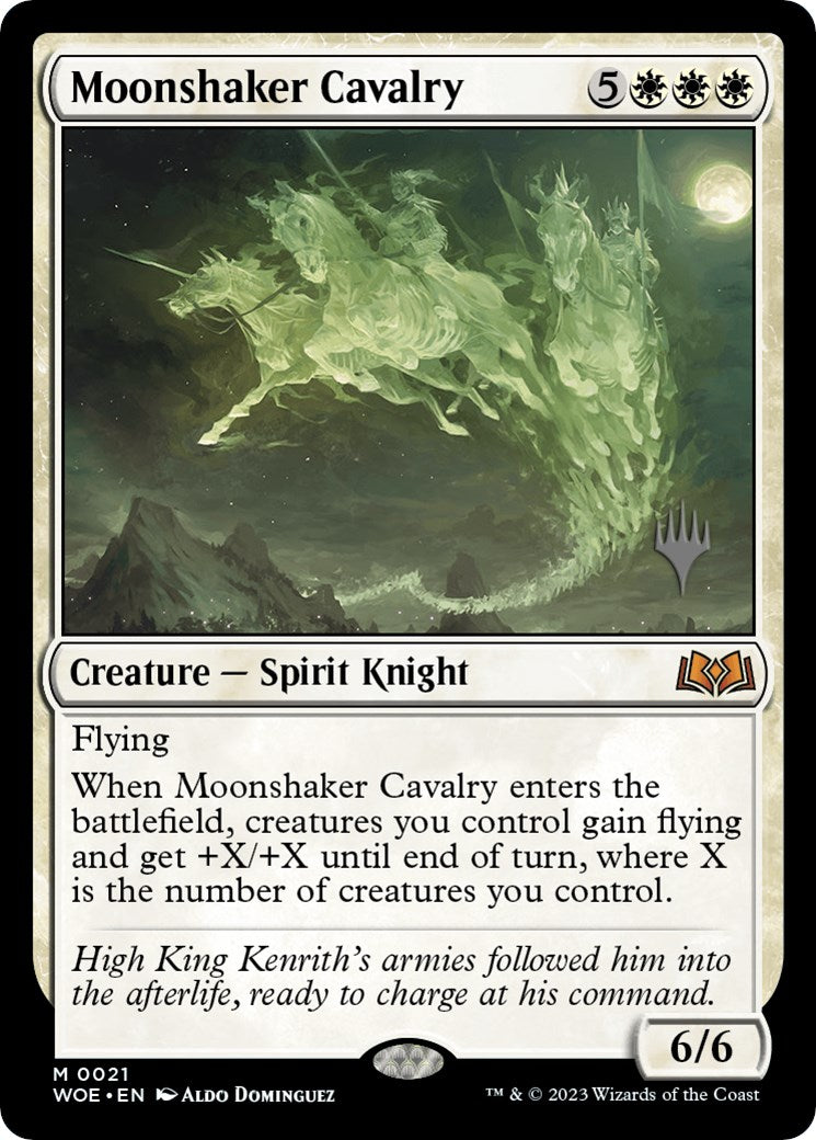 Moonshaker Cavalry (Promo Pack) [Wilds of Eldraine Promos] | Exor Games Bridgewater