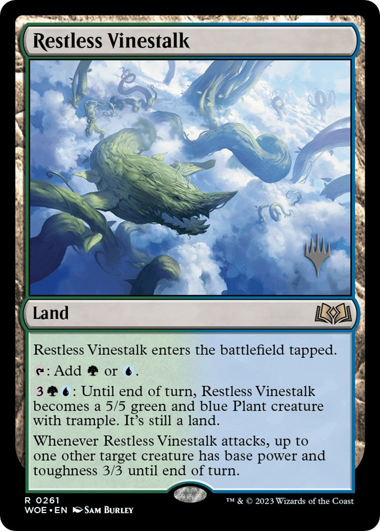 Restless Vinestalk (Promo Pack) [Wilds of Eldraine Promos] | Exor Games Bridgewater