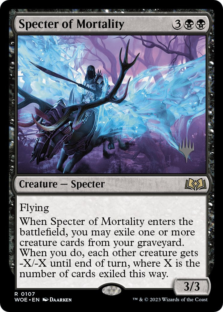 Specter of Mortality (Promo Pack) [Wilds of Eldraine Promos] | Exor Games Bridgewater