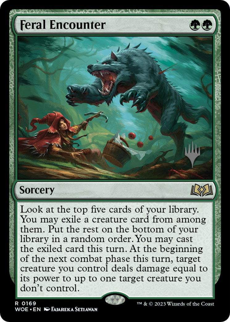 Feral Encounter (Promo Pack) [Wilds of Eldraine Promos] | Exor Games Bridgewater