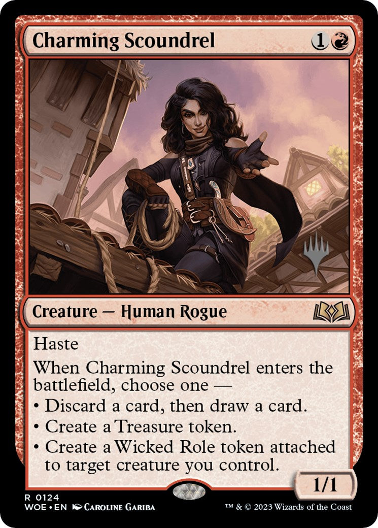 Charming Scoundrel (Promo Pack) [Wilds of Eldraine Promos] | Exor Games Bridgewater