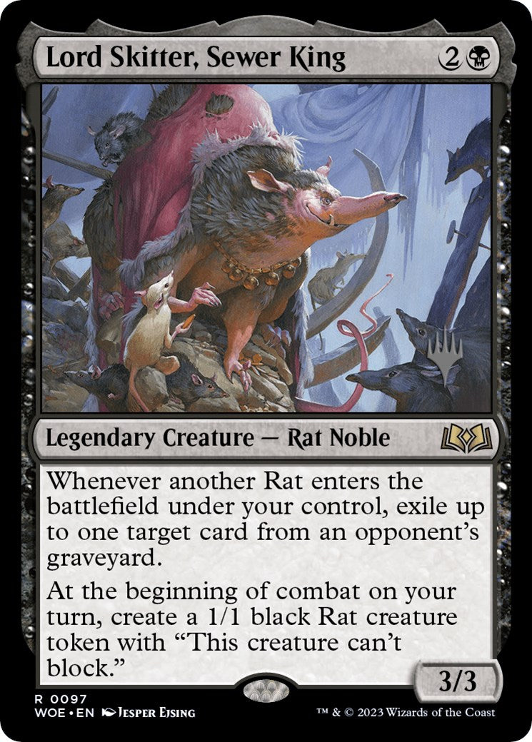 Lord Skitter, Sewer King (Promo Pack) [Wilds of Eldraine Promos] | Exor Games Bridgewater