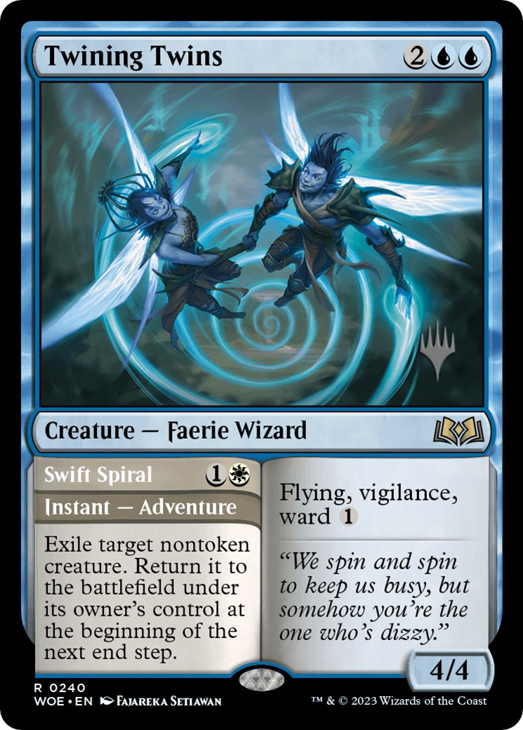 Twining Twins // Swift Spiral (Promo Pack) [Wilds of Eldraine Promos] | Exor Games Bridgewater