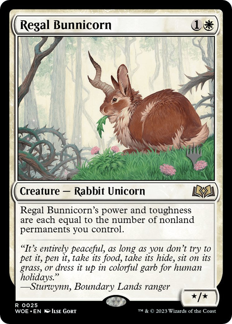 Regal Bunnicorn (Promo Pack) [Wilds of Eldraine Promos] | Exor Games Bridgewater