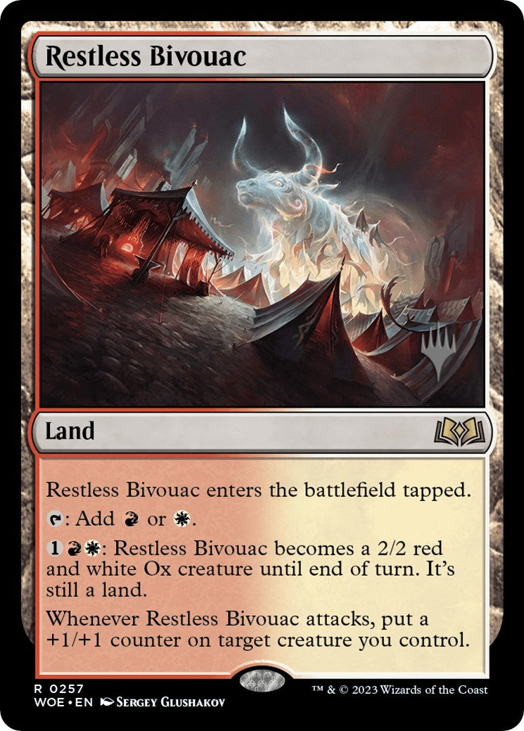 Restless Bivouac (Promo Pack) [Wilds of Eldraine Promos] | Exor Games Bridgewater