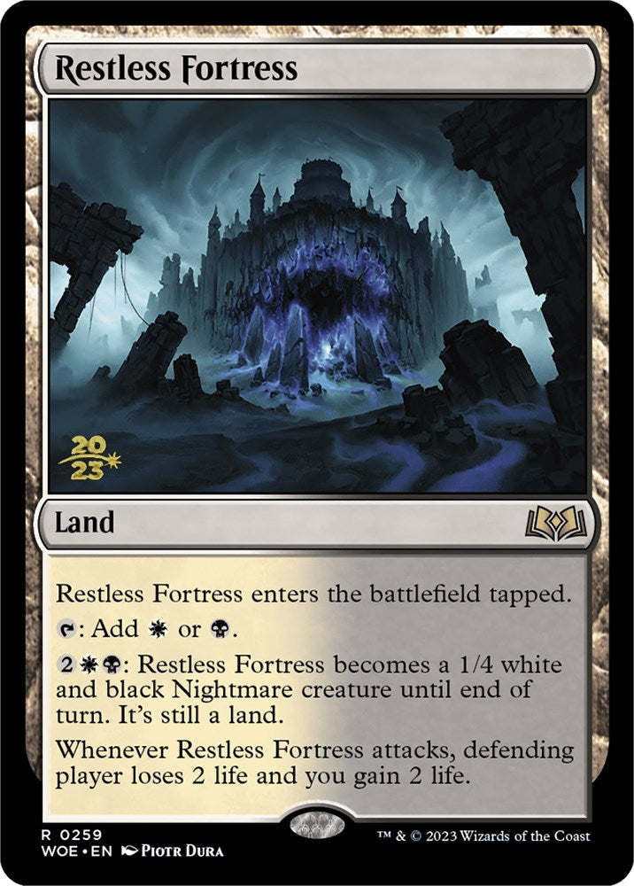 Restless Fortress [Wilds of Eldraine Prerelease Promos] | Exor Games Bridgewater