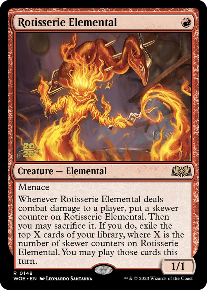 Rotisserie Elemental [Wilds of Eldraine Prerelease Promos] | Exor Games Bridgewater