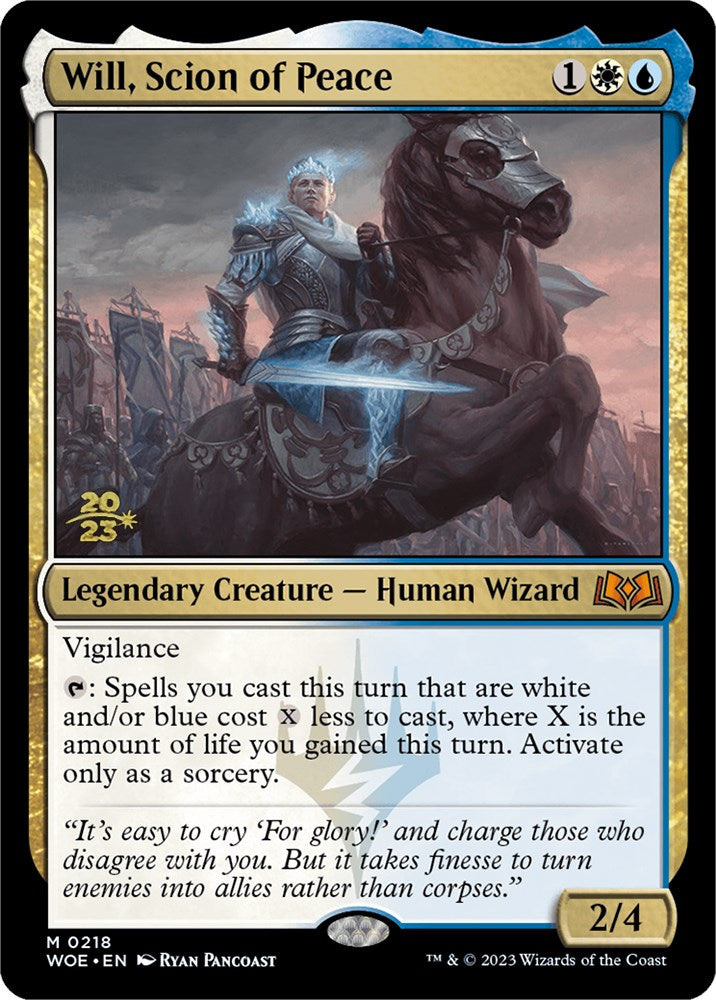 Will, Scion of Peace [Wilds of Eldraine Prerelease Promos] | Exor Games Bridgewater