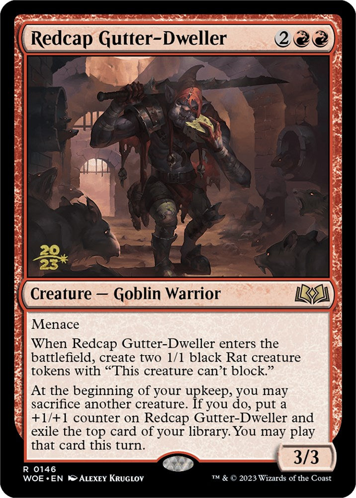 Redcap Gutter-Dweller [Wilds of Eldraine Prerelease Promos] | Exor Games Bridgewater