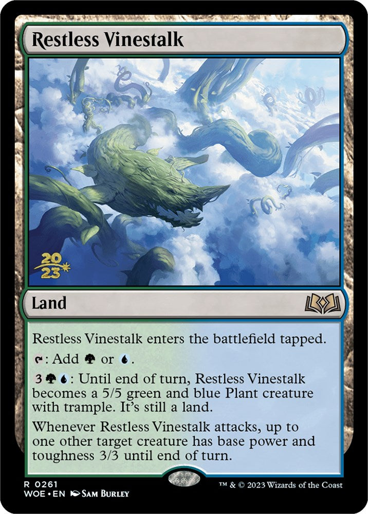 Restless Vinestalk [Wilds of Eldraine Prerelease Promos] | Exor Games Bridgewater