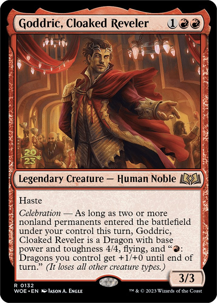 Goddric, Cloaked Reveler [Wilds of Eldraine Prerelease Promos] | Exor Games Bridgewater